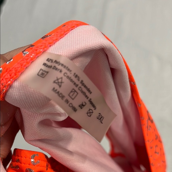 Bikini 👙 plus size swim suit bathing suit 🩱 women leopard 3XL orange metallic - Picture 11 of 11